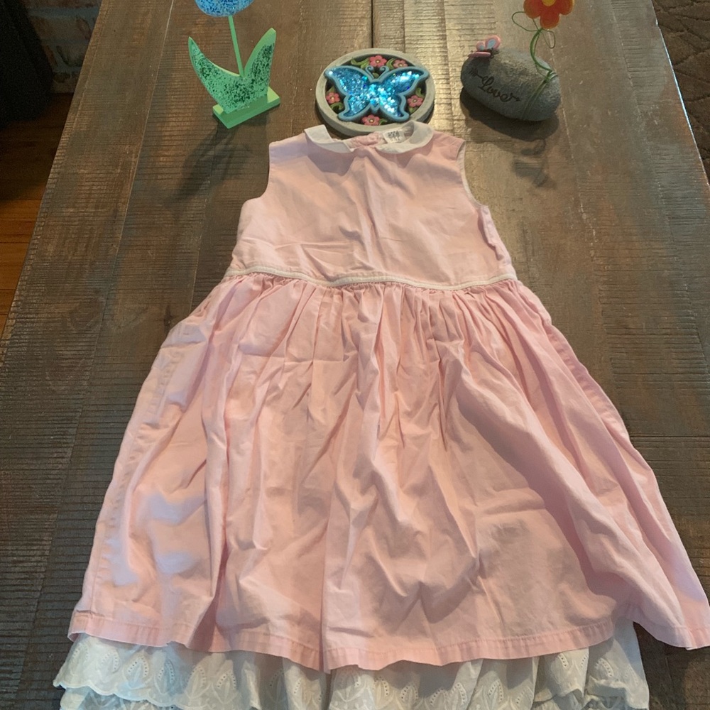 🌸Little Girl Dress Pink And White From GAP Sz 5